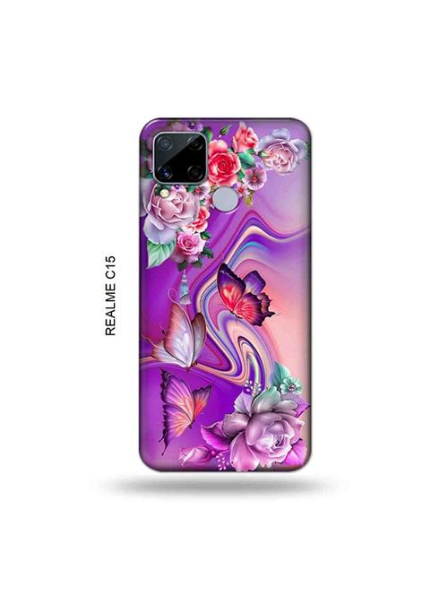 flowers back cover compatible with realme c15 - 19065637 - Very Small Image - 1