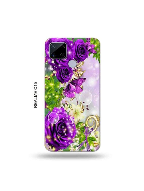 flowers back cover compatible with realme c15 - 19065641 - Very Small Image - 1