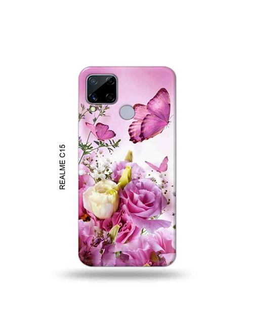 flowers back cover compatible with realme c15 - 19065645 - Very Small Image - 1