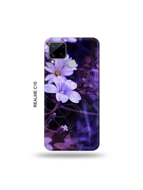 flowers back cover compatible with realme c15 - 19065650 - Very Small Image - 1