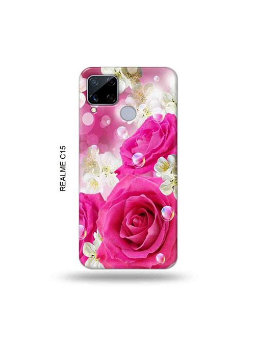 flowers back cover compatible with realme c15 - 19065670 - Very Small Image - 1