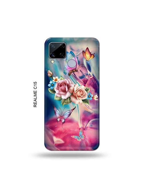 flowers back cover compatible with realme c15 - 19065674 - Very Small Image - 1