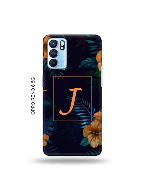 floral j back cover compatible with oppo reno 6 5g - 19065812 - Very Small Image - 1
