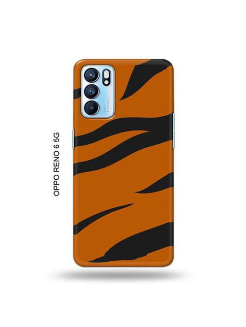 tiger strips back cover compatible with oppo reno 6 5g - 19065958 - Very Small Image - 1
