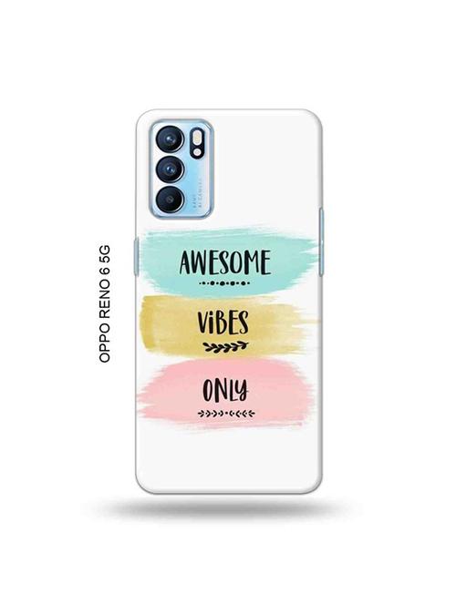 awesome vibes only back cover compatible with oppo reno 6 5g - 19065999 - Very Small Image - 1