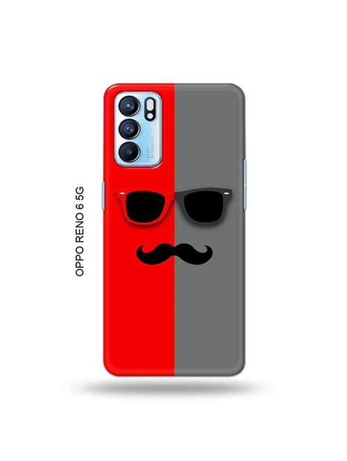 hipster red back cover compatible with oppo reno 6 5g - 19066077 - Very Small Image - 1