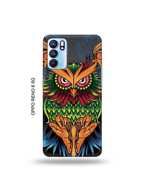 colourful owl back cover compatible with oppo reno 6 5g - 19066089 - Very Small Image - 1