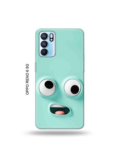 funny face emoji back cover compatible with oppo reno 6 5g - 19066100 - Very Small Image - 1
