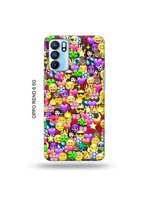 emojis back cover compatible with oppo reno 6 5g - 19066106 - Very Small Image - 1