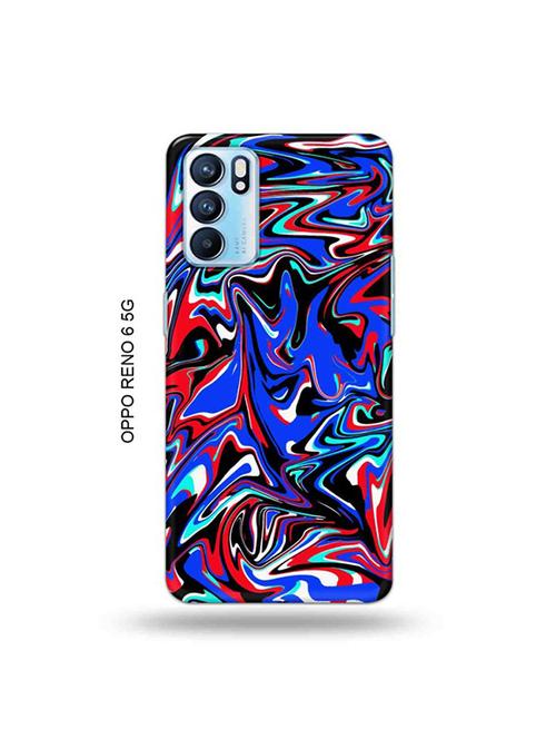 messy colour black back cover compatible with oppo reno 6 5g - 19066173 - Very Small Image - 1