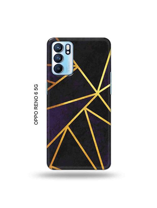 vertical gold strips back cover compatible with oppo reno 6 5g - 19066192 - Very Small Image - 1