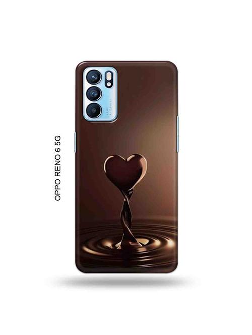 chocolate heart back cover compatible with oppo reno 6 5g - 19066228 - Very Small Image - 1