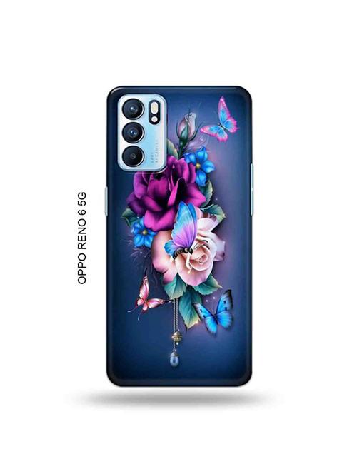flowers back cover compatible with oppo reno 6 5g - 19066245 - Very Small Image - 1