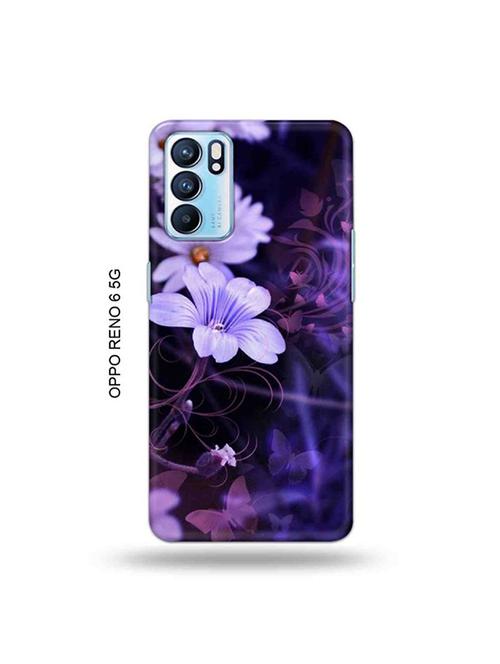 flowers back cover compatible with oppo reno 6 5g - 19066258 - Very Small Image - 1