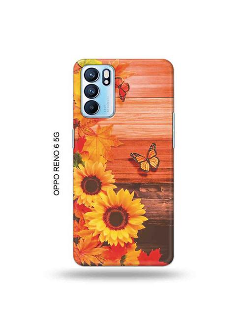 flowers back cover compatible with oppo reno 6 5g - 19066267 - Very Small Image - 1