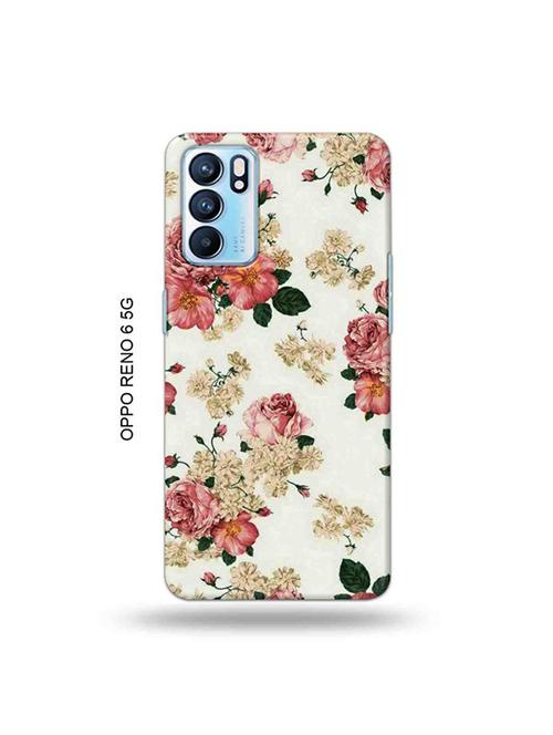 flowers back cover compatible with oppo reno 6 5g - 19066278 - Very Small Image - 1