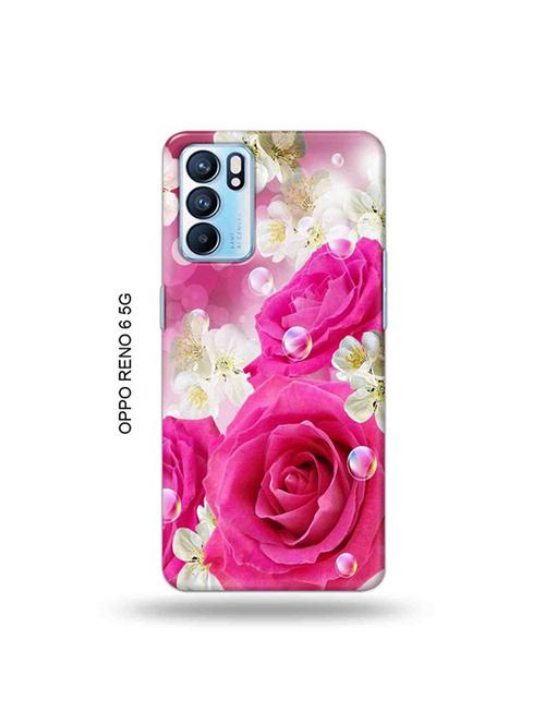 flowers back cover compatible with oppo reno 6 5g - 19066280 - Very Small Image - 1