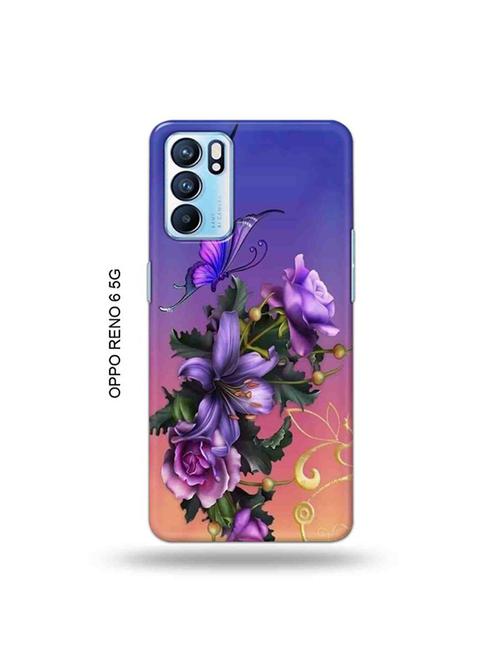 flowers back cover compatible with oppo reno 6 5g - 19066282 - Very Small Image - 1