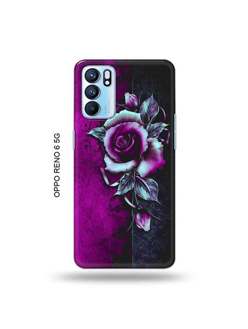 flowers back cover compatible with oppo reno 6 5g - 19066283 - Very Small Image - 1