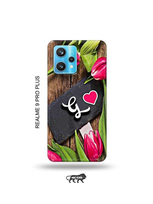 flower letter g back cover compatible with realme 9 pro plus, narzo 50 pro 5g, realme 9 - 19066355 - Very Small Image - 1