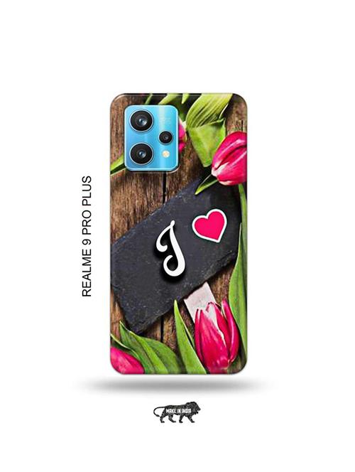 flower letter j back cover compatible with realme 9 pro plus, narzo 50 pro 5g, realme 9 - 19066358 - Very Small Image - 1