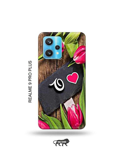 flower letter o back cover compatible with realme 9 pro plus, narzo 50 pro 5g, realme 9 - 19066363 - Very Small Image - 1