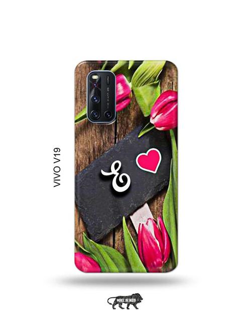 flower letter e back cover compatible with vivo v19 - 19066820 - Very Small Image - 1