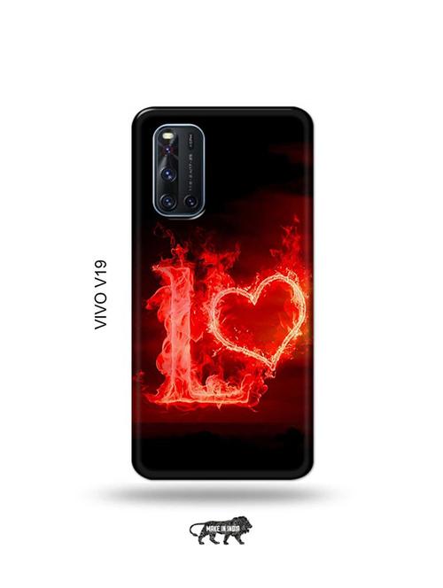 fire heart letter l back cover compatible with vivo v19 - 19066855 - Very Small Image - 1