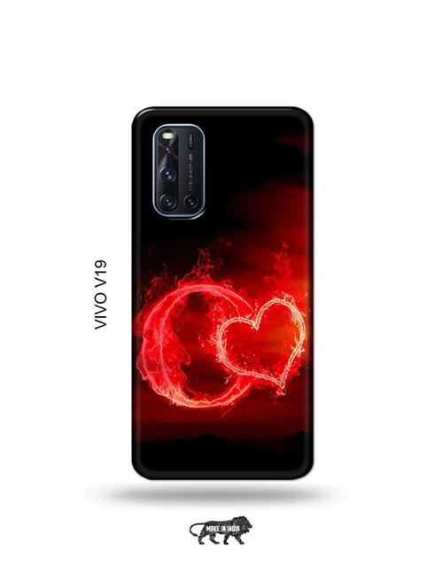 fire heart letter o back cover compatible with vivo v19 - 19066858 - Very Small Image - 1