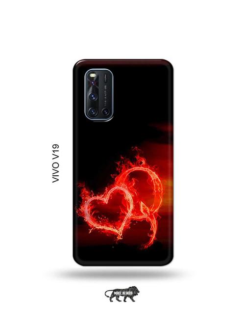 fire heart letter q back cover compatible with vivo v19 - 19066860 - Very Small Image - 1