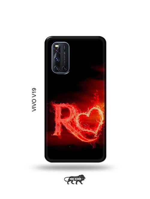 fire heart letter r back cover compatible with vivo v19 - 19066861 - Very Small Image - 1