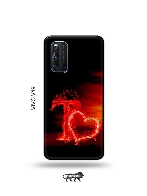 fire heart letter t back cover compatible with vivo v19 - 19066863 - Very Small Image - 1