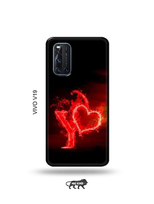 fire heart letter y back cover compatible with vivo v19 - 19066868 - Very Small Image - 1