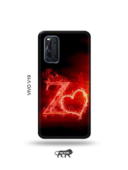 fire heart letter z back cover compatible with vivo v19 - 19066869 - Very Small Image - 1