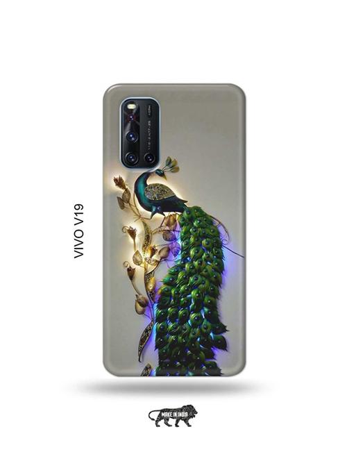 peacock back cover compatible with vivo v19 - 19066982 - Very Small Image - 1