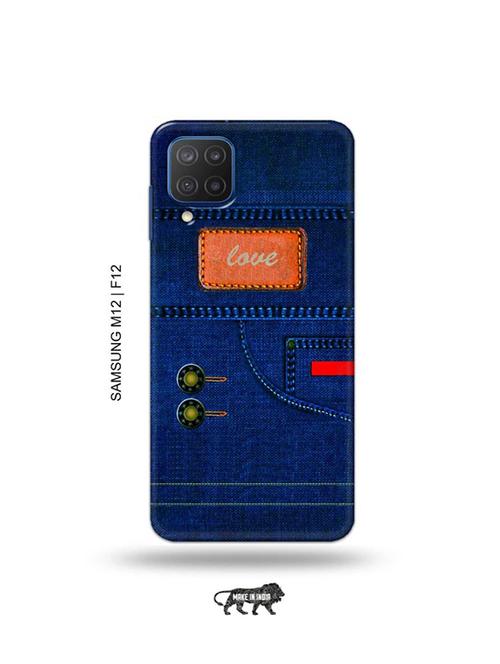 jeans love back cover compatible with samsung m12, samsung f12 - 19068093 - Very Small Image - 1