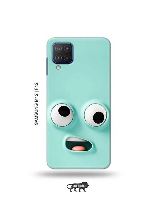 funny face emoji back cover compatible with samsung m12, samsung f12 - 19068174 - Very Small Image - 1