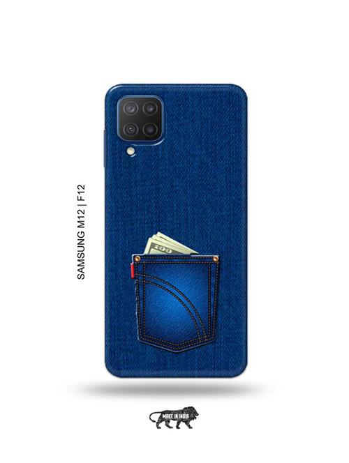 jeans back cover compatible with samsung m12, samsung f12 - 19068262 - Very Small Image - 1