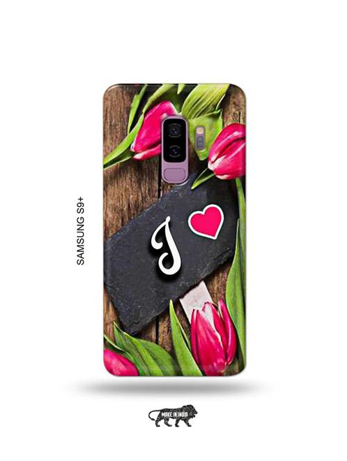 flower letter j back cover compatible with samsung s9 plus - 19068400 - Very Small Image - 1
