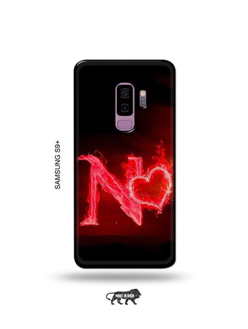 fire heart letter n back cover compatible with samsung s9 plus - 19068432 - Very Small Image - 1