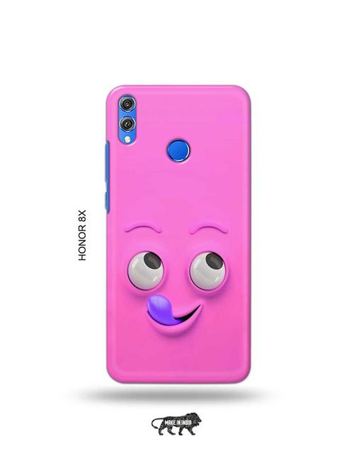 yummy face pink back cover compatible with honor 8x - 19069787 - Very Small Image - 1