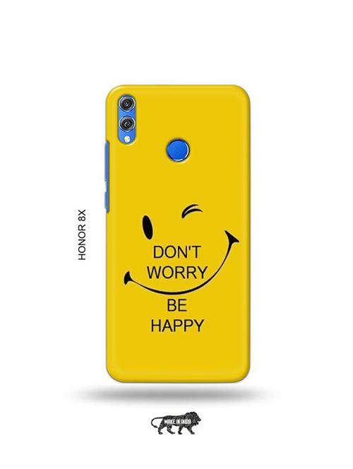 funny face yellow back cover compatible with honor 8x - 19069789 - Very Small Image - 1