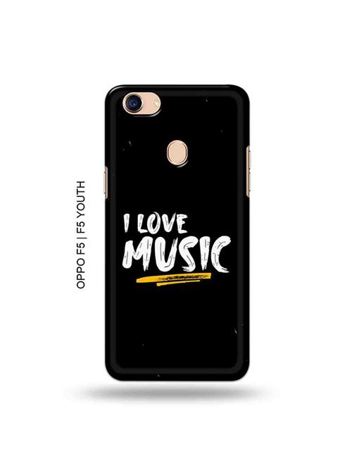 i love music back cover compatible with oppo f5, oppo f5 youth - 19072072 - Very Small Image - 1
