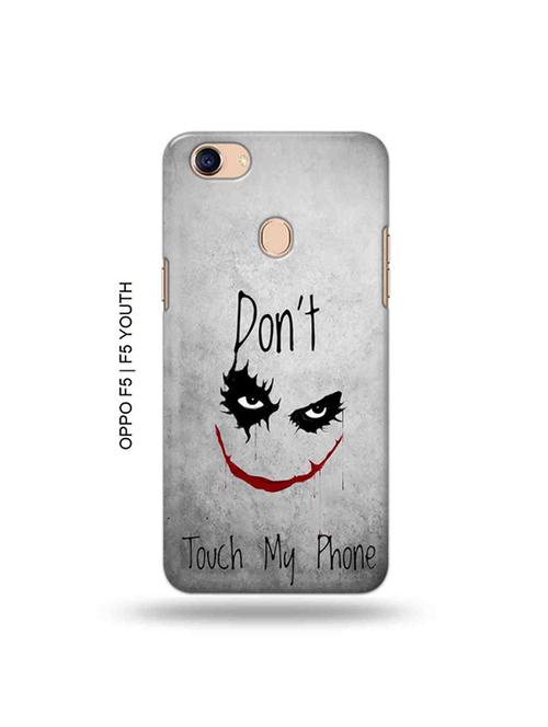 don't touch my phone back cover compatible with oppo f5, oppo f5 youth - 19072186 - Very Small Image - 1