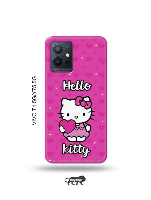 hello kitty back cover compatible with vivo t1, vivo y75 - 19073346 - Very Small Image - 1