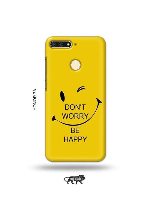 tweakymod designer printed hard case | funny face yellow back cover compatible with honor 7a - 19075675 - Very Small Image - 1