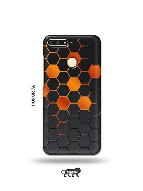 tweakymod designer printed hard case | orange honey combs back cover compatible with honor 7a - 19075720 - Very Small Image - 1