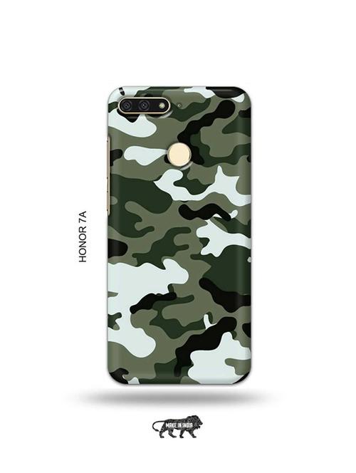 tweakymod designer printed hard case | camouflage green back cover compatible with honor 7a - 19075737 - Very Small Image - 1
