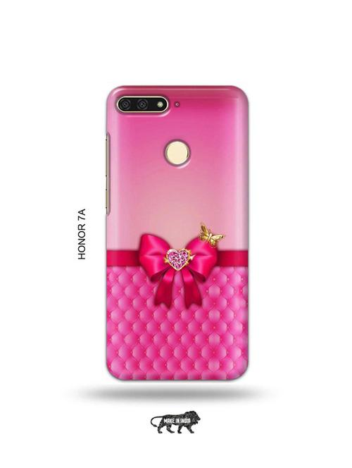tweakymod designer printed hard case | pink bow back cover compatible with honor 7a - 19075754 - Very Small Image - 1