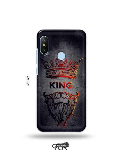 tweakymod designer printed hard case | beard king back cover compatible with mi a2 - 19077768 - Very Small Image - 1